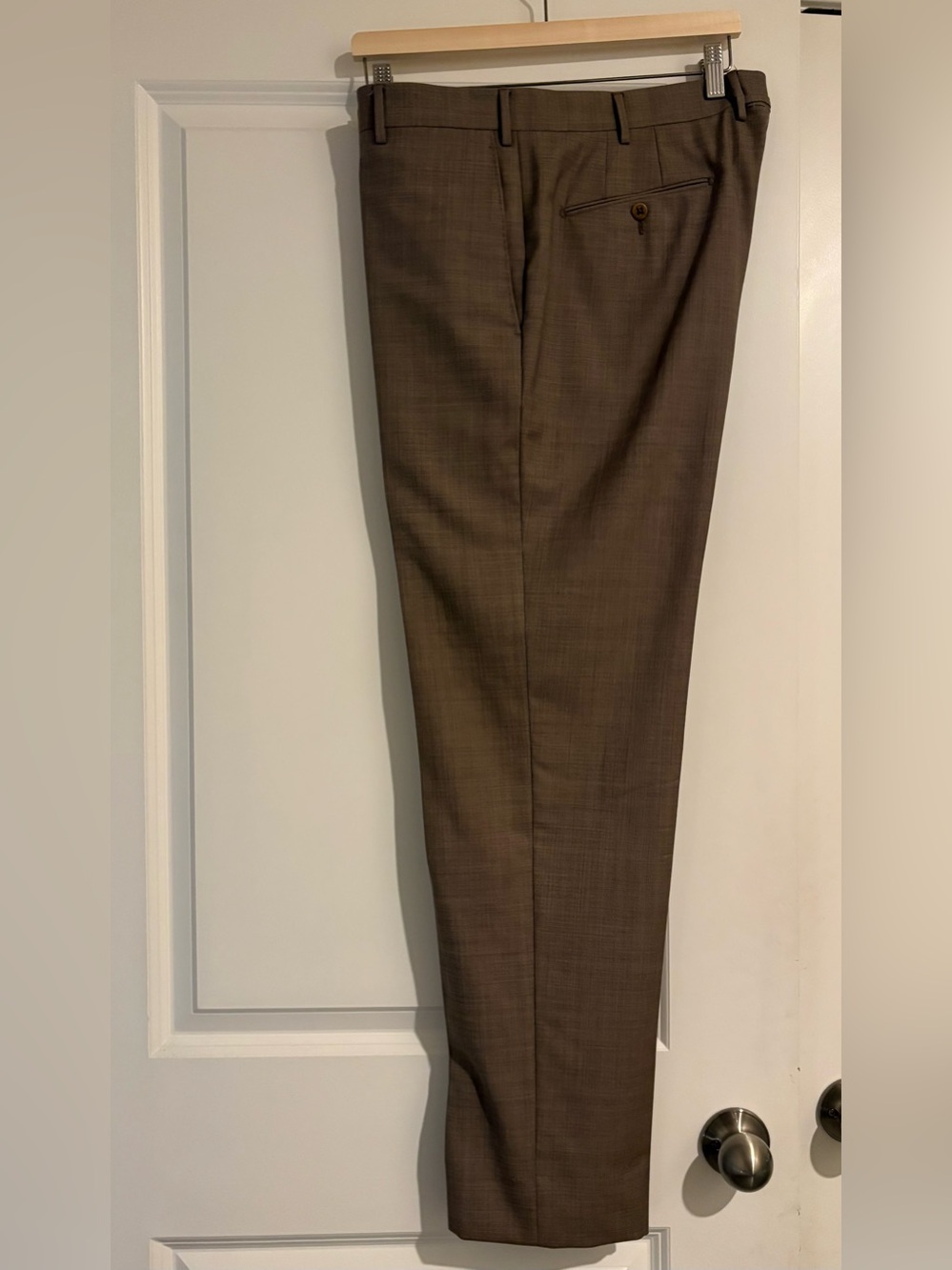 Zanella (Luxury Italian)”Parker”Light Brown Men's Dress Trousers